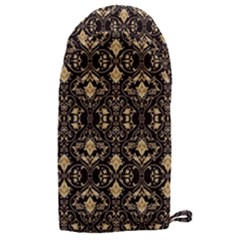 Vintage Batik Art Architecture Pattern Microwave Oven Glove by Ravend