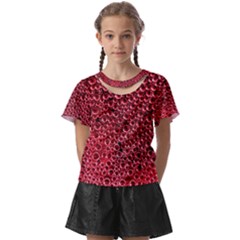 Drops Water Drop Trypophobia Kids  Front Cut T-shirt by Loisa77
