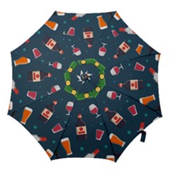 Pattern Seamless Background Texture Hook Handle Umbrellas (medium) by Loisa77