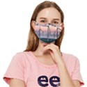 Wind Giants At Twilight Fitted Cloth Face Mask (Adult) View1