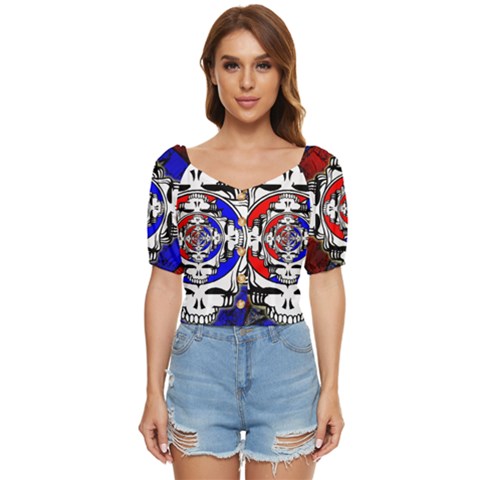 The Grateful Dead Button Up Blouse by Grandong