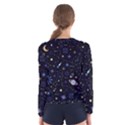 Starry Night  Space Constellations  Stars  Galaxy  Universe Graphic  Illustration Women s Long Sleeve T-Shirt View2