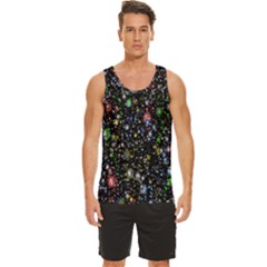 Illustration Universe Star Planet Men s Wide Collar Tank Top by Grandong