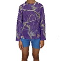Realtree Camo Purple Pink Realtree Camo Kids  Long Sleeve Swimwear View1