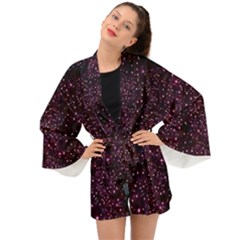 Glitter Light Lights Pastel Pattern Style Texture Long Sleeve Kimono