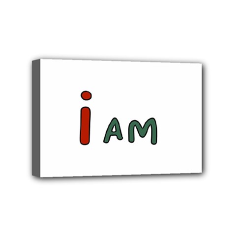 America  I Am Race Mini Canvas 6  X 4  (stretched) by RiverRootz