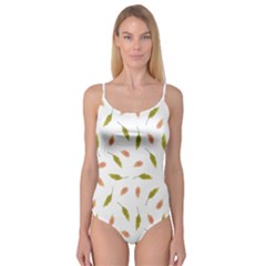 Leaves Pattern Seamless Texture Camisole Leotard  by Perong
