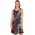 Dragon Snake Legend Japanese Mythology Knee Length Skater Dress With Pockets View1