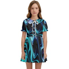 Nature Water Wave Architecture Kids  Sweet Collar Dress by Salmanaz77