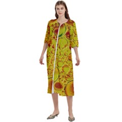 Oil Drop Water Oil Abstract Oily Women s Cotton 3/4 Sleeve Nightgown by Salmanaz77