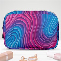 Spiral Swirl Pattern Light Circle Make Up Pouch (small) by Ndabl3x