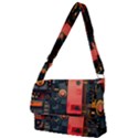 Tech Technology Pattern Full Print Messenger Bag (S) View1