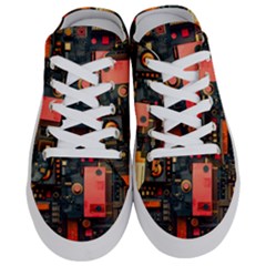 Tech Technology Pattern Half Slippers by Salmanaz77