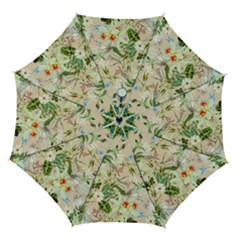 Textile Fabric Tropical Automatic Folding Umbrella With Case (medium) by Paksenen