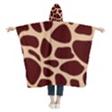 Animal Print Girraf Patterns Kids  Hooded Rain Ponchos View2