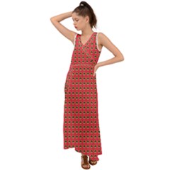 Olimedsalmn V-neck Chiffon Maxi Dress by snowwhitegirl