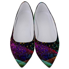 Particles Waves Line Multicoloured Women s Low Heels by Proyonanggan