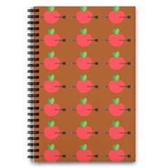 Apple Arrow Pattern Design Drawing 5 5  X 8 5  Notebook by Proyonanggan