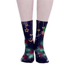 Christmas Star Jewellery Smooth Crew Length Tube Socks by anzea