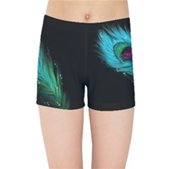 Shree Krishna, Feather, Lord, Rainbows Kids  Sports Shorts by kyorashop23