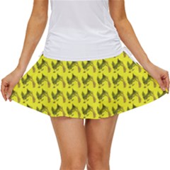 Fern Pattern 2 Yellow Women s Skort by snowwhitegirl