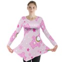 Cheer Bear Pink, Care, Care Bears, Cartoon Long Sleeve Tunic  View1