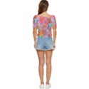 Marbling art Button up blouse View4