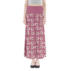 Whimsy Chickens Pattern Full Length Maxi Skirt by dflcprintsclothing