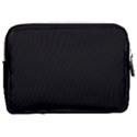 Plain Black Black Make Up Pouch (Medium) View2