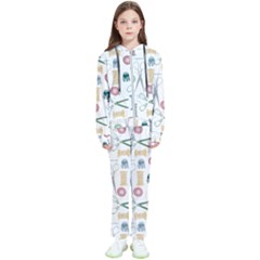 Pattern Seamless Texture Sewing Kids  Tracksuit by Salmanaz77