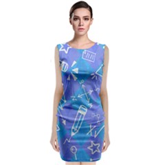 Background Abstract Texture Pattern Classic Sleeveless Midi Dress by Posterlux