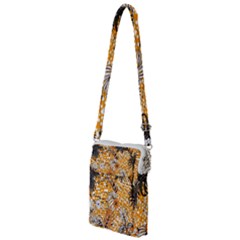 Leaf Yellow Point Flower White Multi Function Travel Bag by Grandong