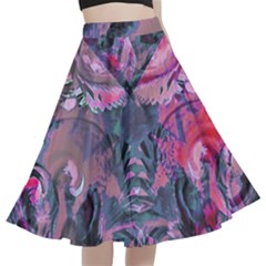 Alien Architecture Ii A-line Full Circle Midi Skirt With Pocket by MRNStudios