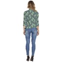 Texture Triangle Women s 3/4 Sleeve Ruffle Edge Open Front Jacket View4