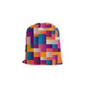 Abstract Geometry Blocks Drawstring Pouch (Small) View1