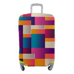 Abstract Geometry Blocks Luggage Cover (small) by anzea