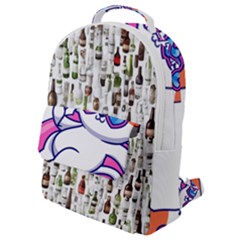 Bottle Chic Print Patterns Flap Pocket Backpack (small) by BellaVistaTshirt02