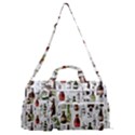 Bottle Chic Print Patterns Sports Gym Duffle Bag with Shoe Compartment View1