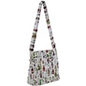 Bottle Chic Print Patterns Zipper Messenger Bag View1