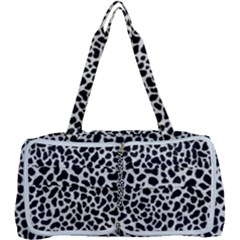 Zebra Skin, Vector Textures, White Black Background Multi Function Bag by kyorashop23