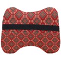 Illustrations Ajrak Abstract Design Pattern Head Support Cushion View2