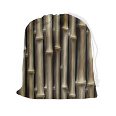 Bamboo Grass Drawstring Pouch (2xl) by anzea