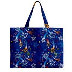 Christmas Stars Pattern Star Zipper Mini Tote Bag by Maspions