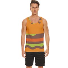 Hamburger Men s Wide Collar Tank Top by anzea