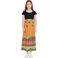 Hamburger Kids  Flared Maxi Skirt by anzea