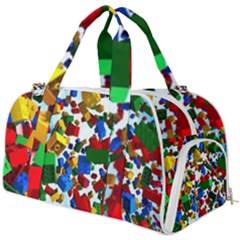 Falling Lego Bricks, Desenho Burner Gym Duffle Bag by kyorashop23
