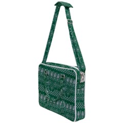 Christmas Knit Digital Cross Body Office Bag by Mariart