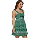 Christmas Knit Digital Ruffle Strap Babydoll Chiffon Dress View3