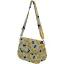 Bees Pattern Honey Bee Bug Honeycomb Honey Beehive Saddle Handbag View2