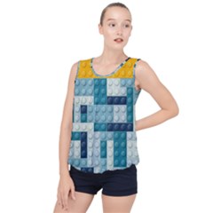 Lego, Background, Dots Bubble Hem Chiffon Tank Top by kyorashop23